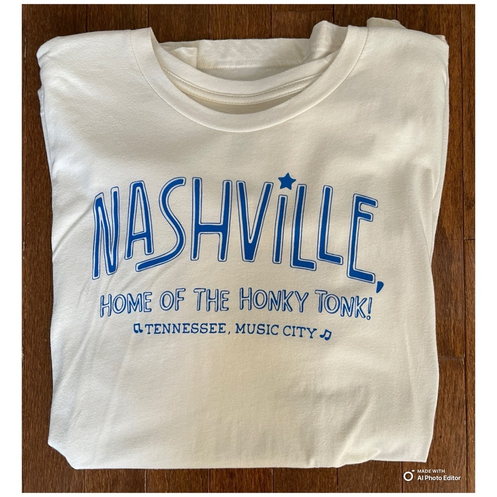 Nashville Home Of The Honky Tonk Graphic Tee
